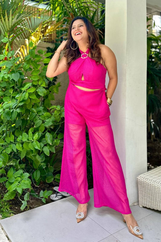 Barbie Pink Sheer Pant Coordset