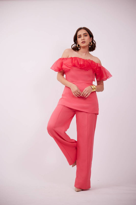 Pink Ruffle Co Ord Set – Buzz