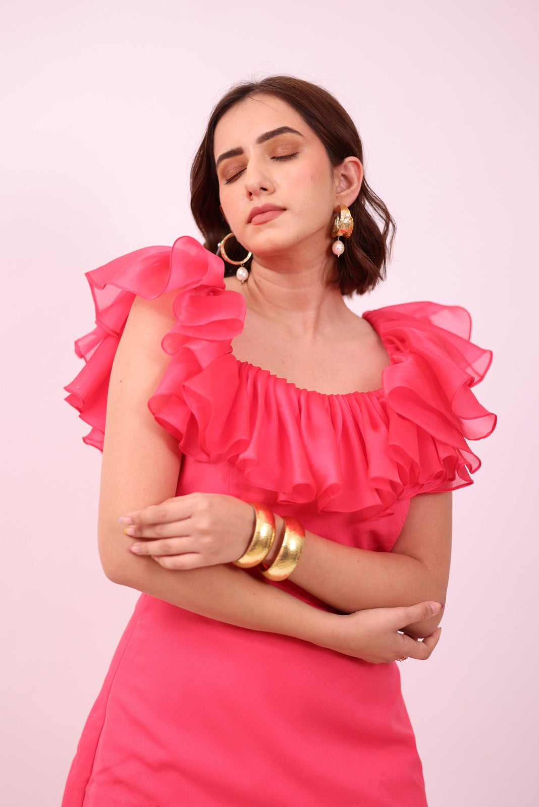 Pink Ruffle Co Ord Set – Buzz