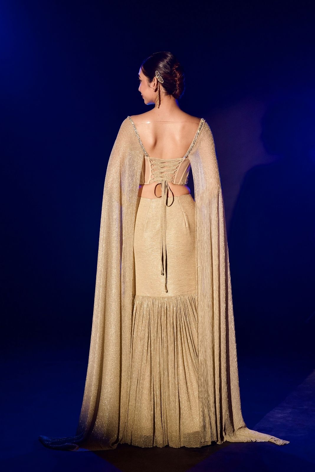 Golden Fishcut Lehnga