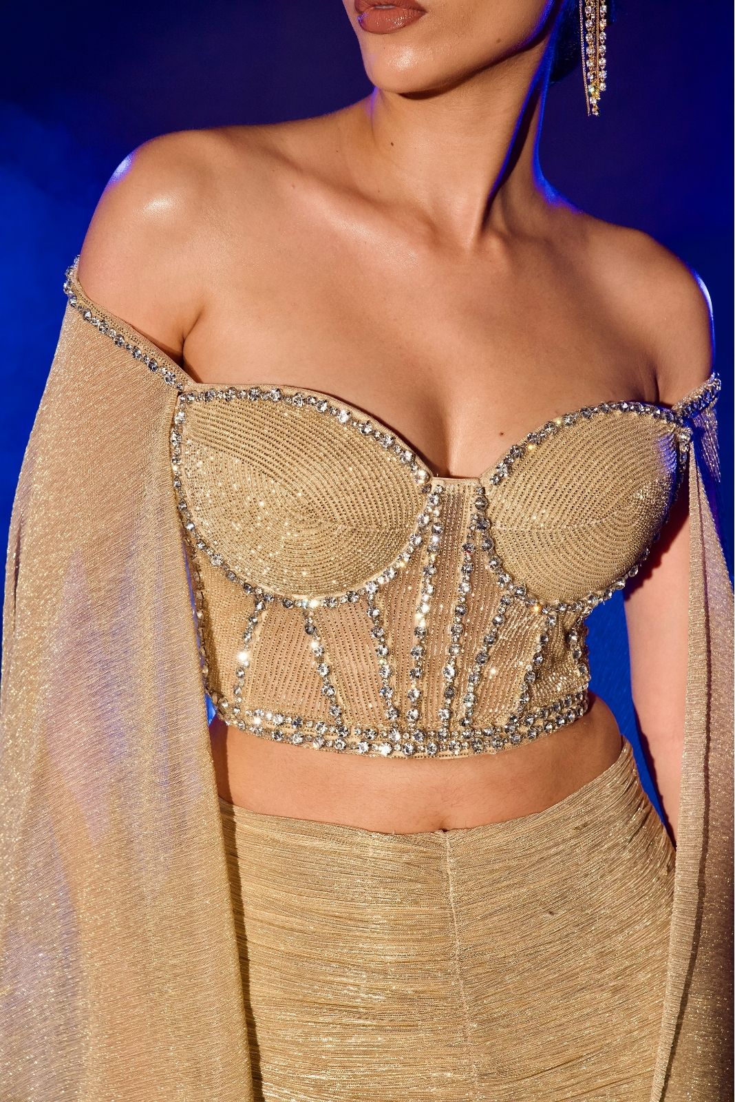Golden Fishcut Lehnga