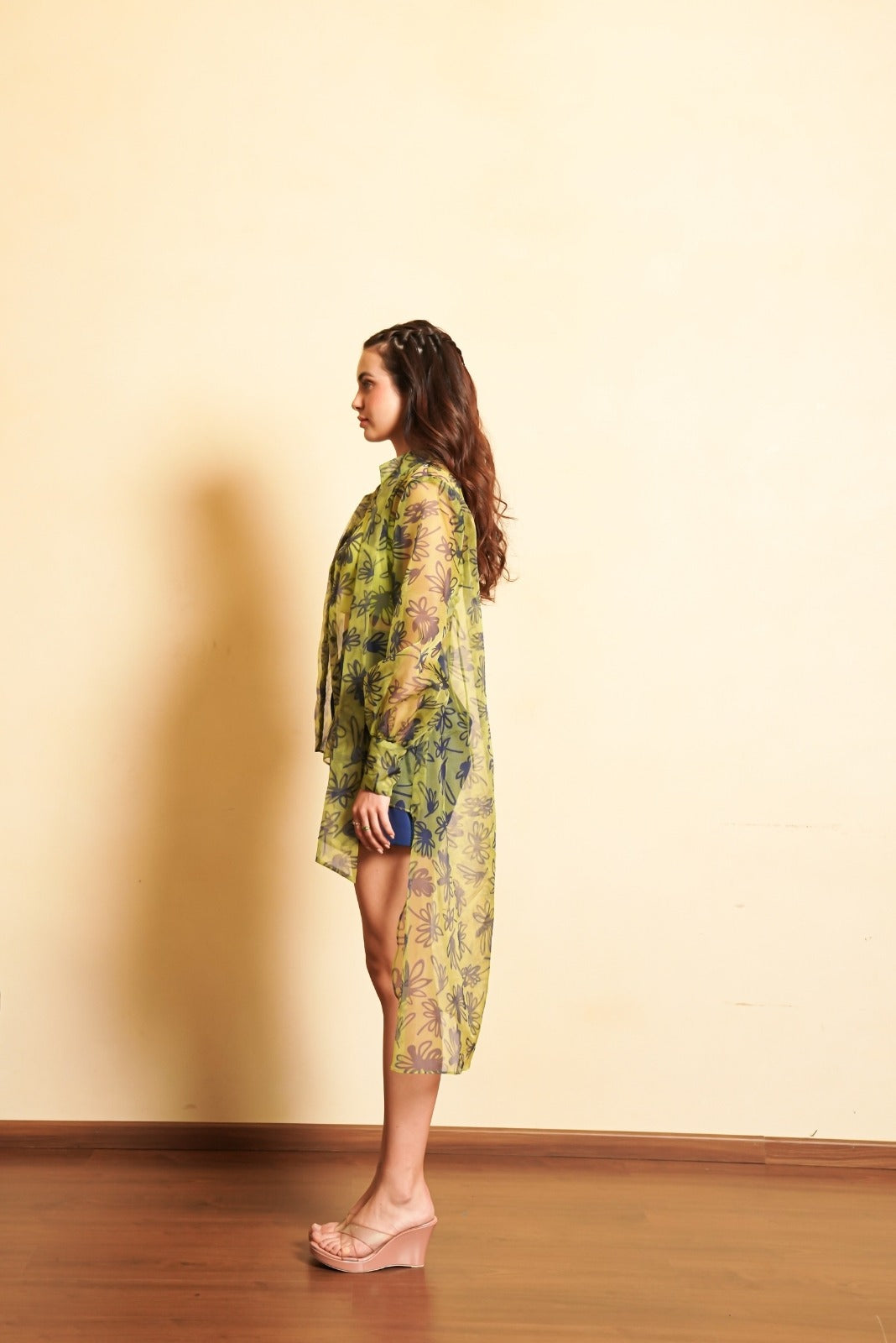 Neon Green and Electric Blue Three Piece Set