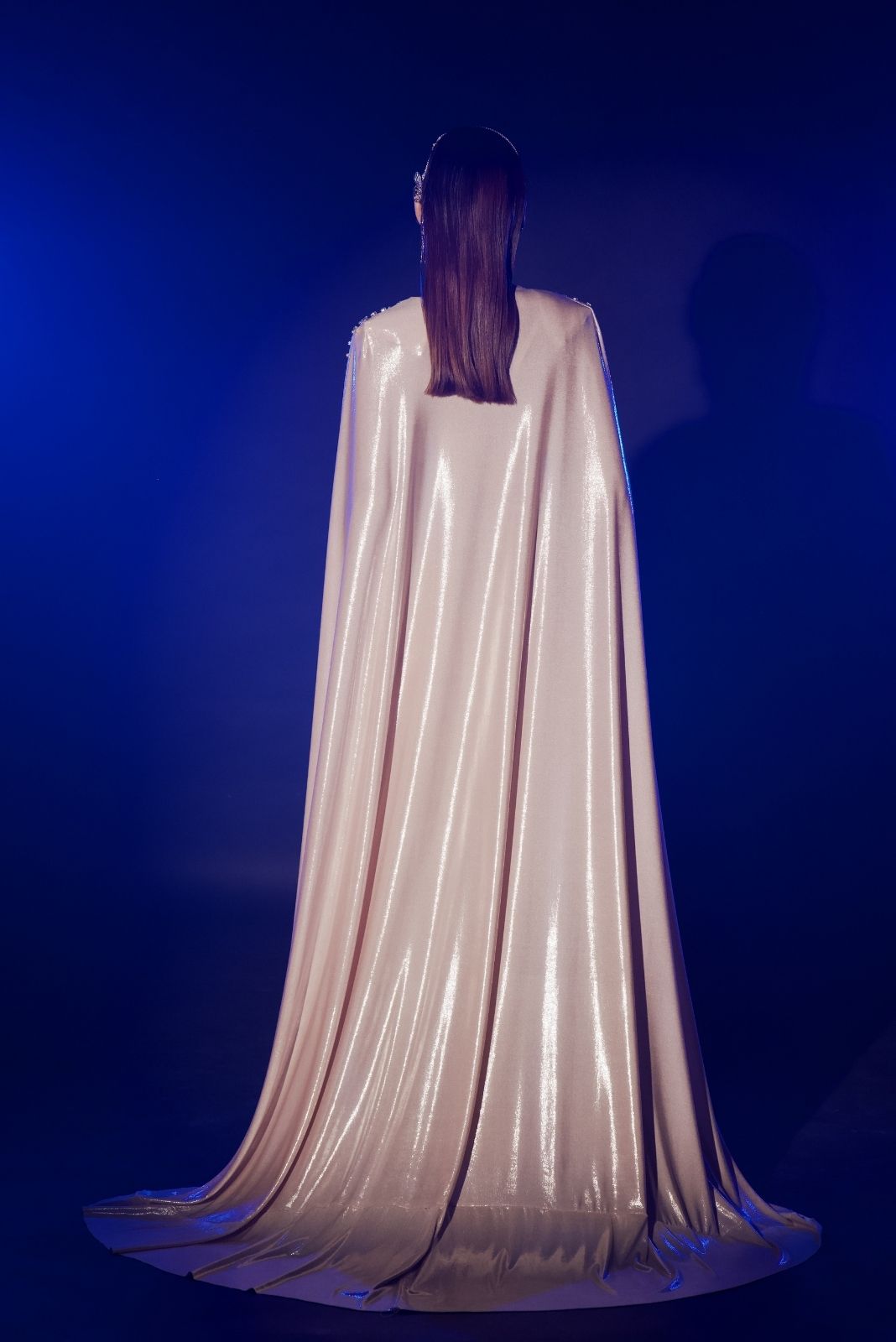 Rose Gold Metallic Cape Set