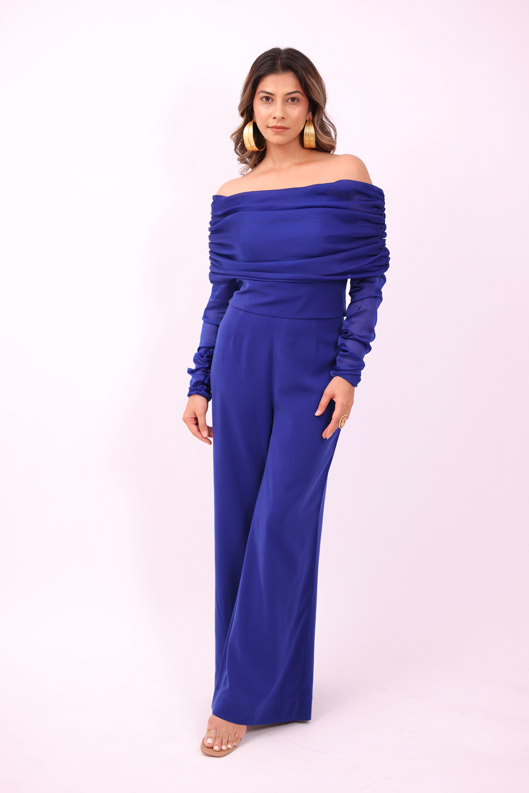 Blue Ruched Co Ord Set – Clubby